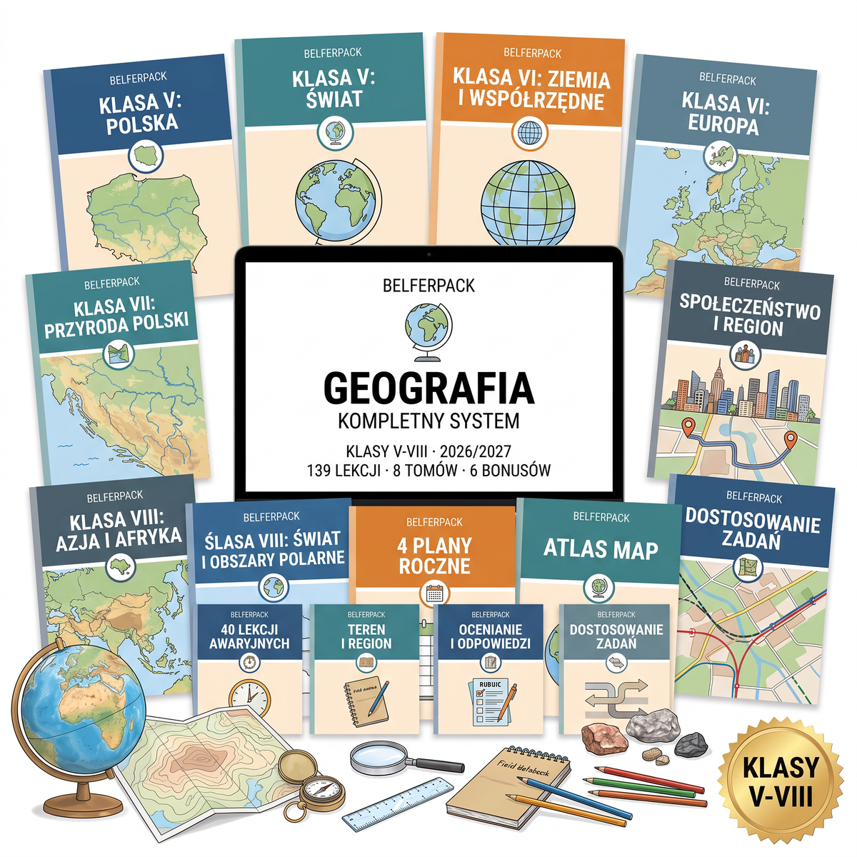 BelferPack: Geografia, system nauczania dla klas V-VIII