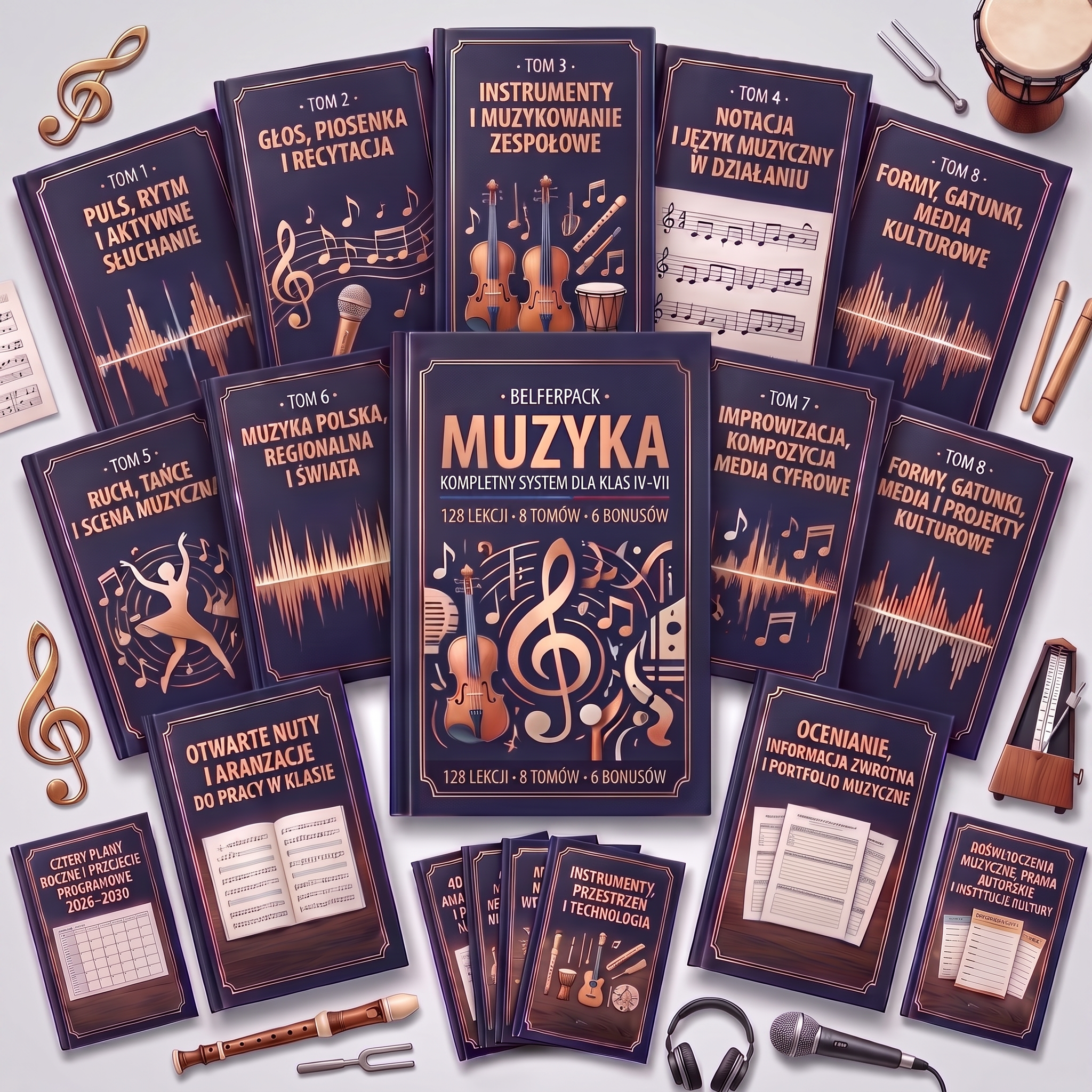 BelferPack Muzyka: 128 lekcji dla klas IV–VII