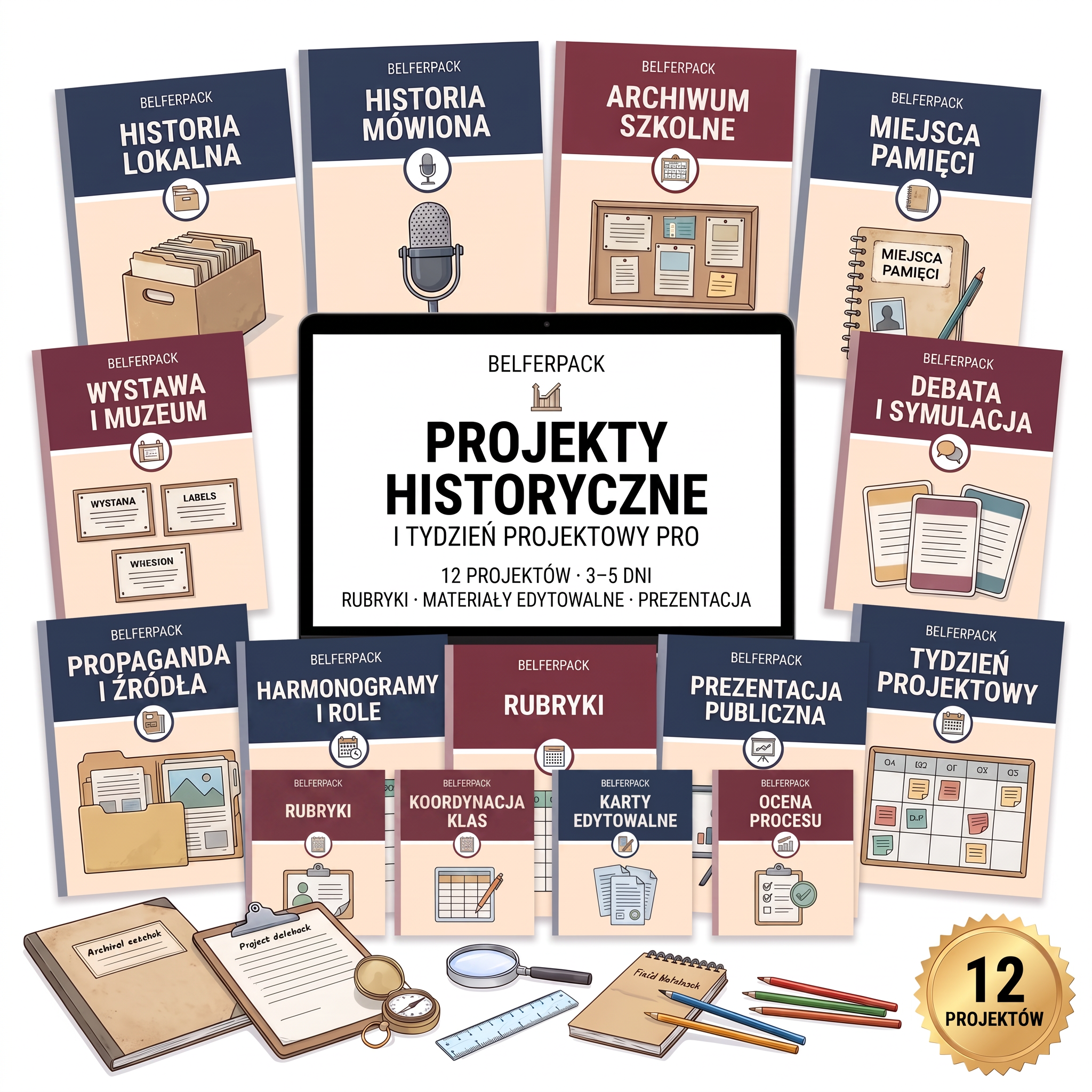 Projekty historyczne i Tydzień Projektowy PRO: 12 projektów